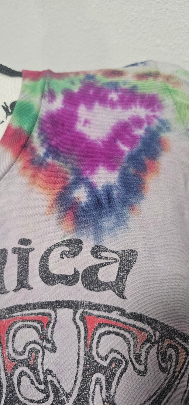 Grateful Dead Jamaica 1982 Rasta Gray Tye-Dye 2011 Sz S Cotton Dancing Bears - Picture 10 of 10